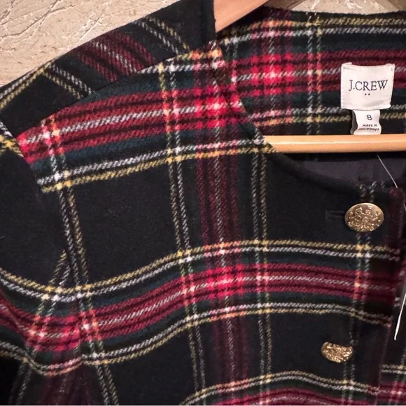 J Crew Cardigan Tartan Jacket - Picture 2 of 4